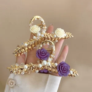4af865c183323eb18d9ce8e1814b0c60.webp French Romantic Rose Flower Clip Pearl Hair Retro Elegant Large Size