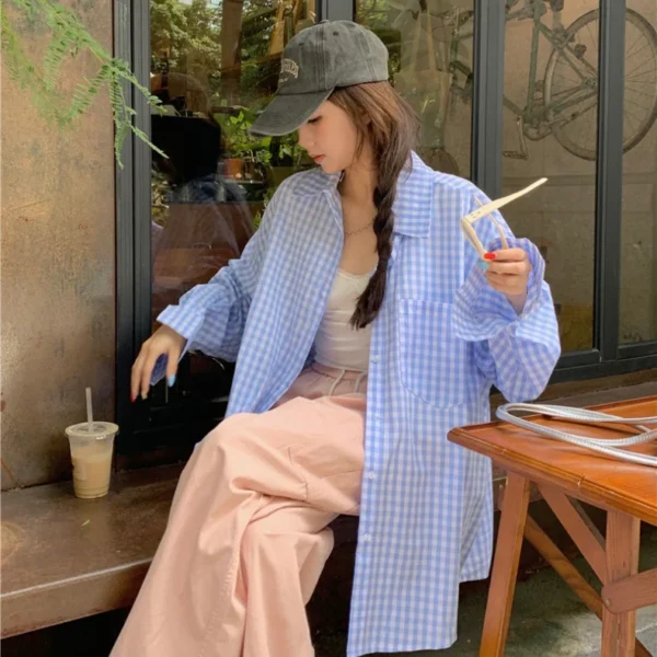 Ginham-Long-Sleeve-Shirt-Yellow-Blue-1.webp Ginham Long Sleeve Shirt Yellow/ Blue