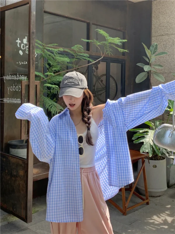 Ginham-Long-Sleeve-Shirt-Yellow-Blue-10.webp Ginham Long Sleeve Shirt Yellow/ Blue