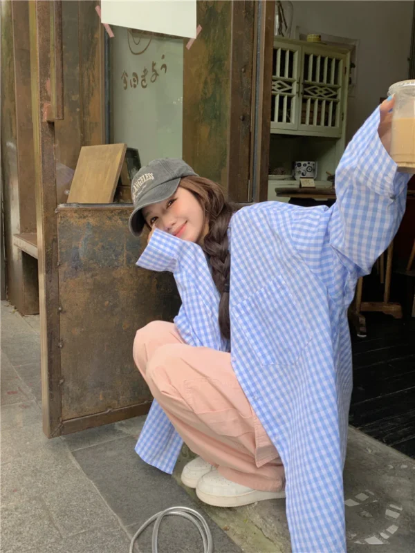 Ginham-Long-Sleeve-Shirt-Yellow-Blue-5.webp Ginham Long Sleeve Shirt Yellow/ Blue