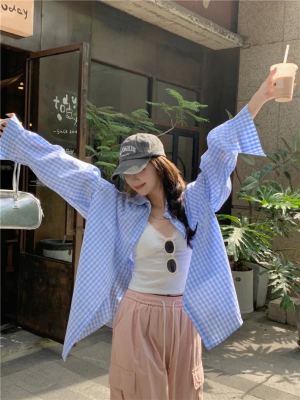 Ginham-Long-Sleeve-Shirt-Yellow-Blue-8.webp Ginham Long Sleeve Shirt Yellow/ Blue