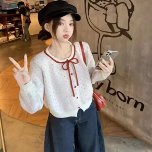 Red-Polka-Dot-Knitted-Top.webp Red Polka Dot Knitted Top