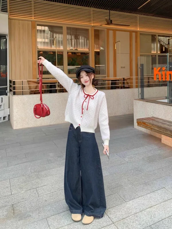 Red-Polka-Dot-Knitted-Top2.webp Red Polka Dot Knitted Top