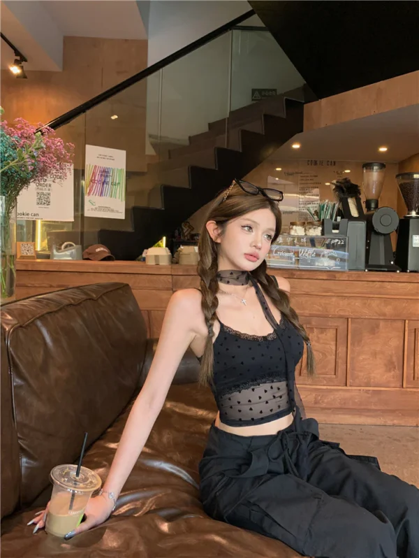 Sexy-Black-Polka-Dot-Top1.webp Sexy Black Polka Dot Top