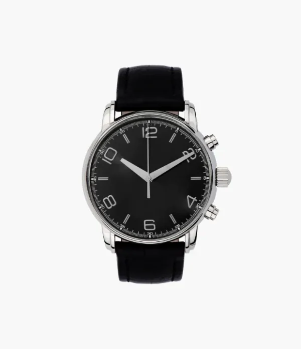 shop-item-3_optimized.webp Classic Black Leather Strap Quartz Watch – Silver Case
